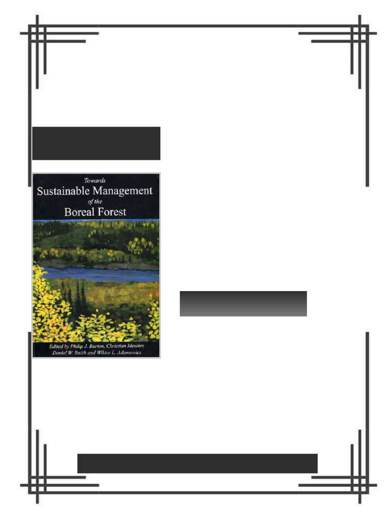 Towards Sustainable Management of the Boreal Forest P. J. Burton ebook ...