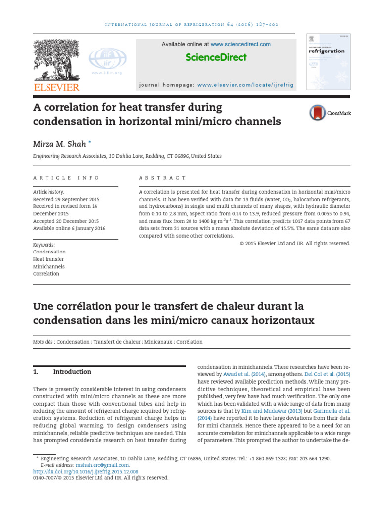 Heat Transfer Correlation in Mini Channels | PDF | Fluid Dynamics | Liquids