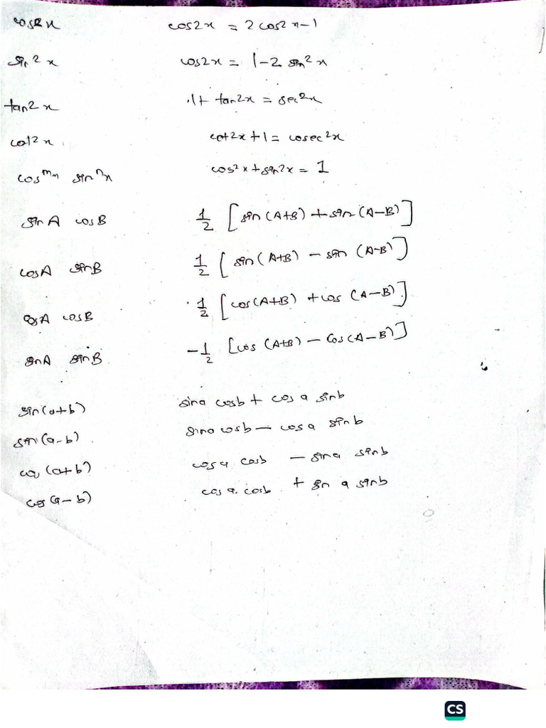Maths Formula | PDF
