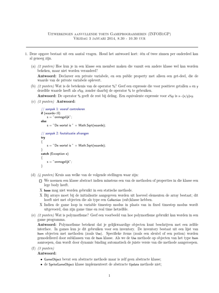 Toets 2 Antwoorden | PDF