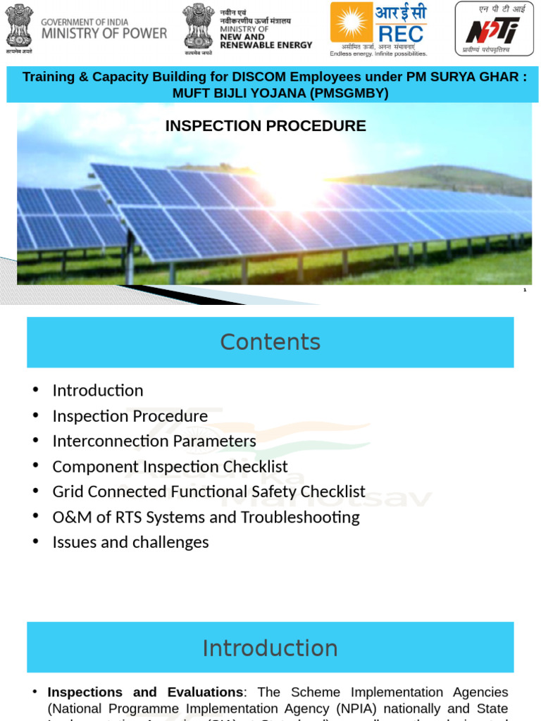 DISCOM Inspection Guide for Rooftop Solar | PDF | Power Inverter ...