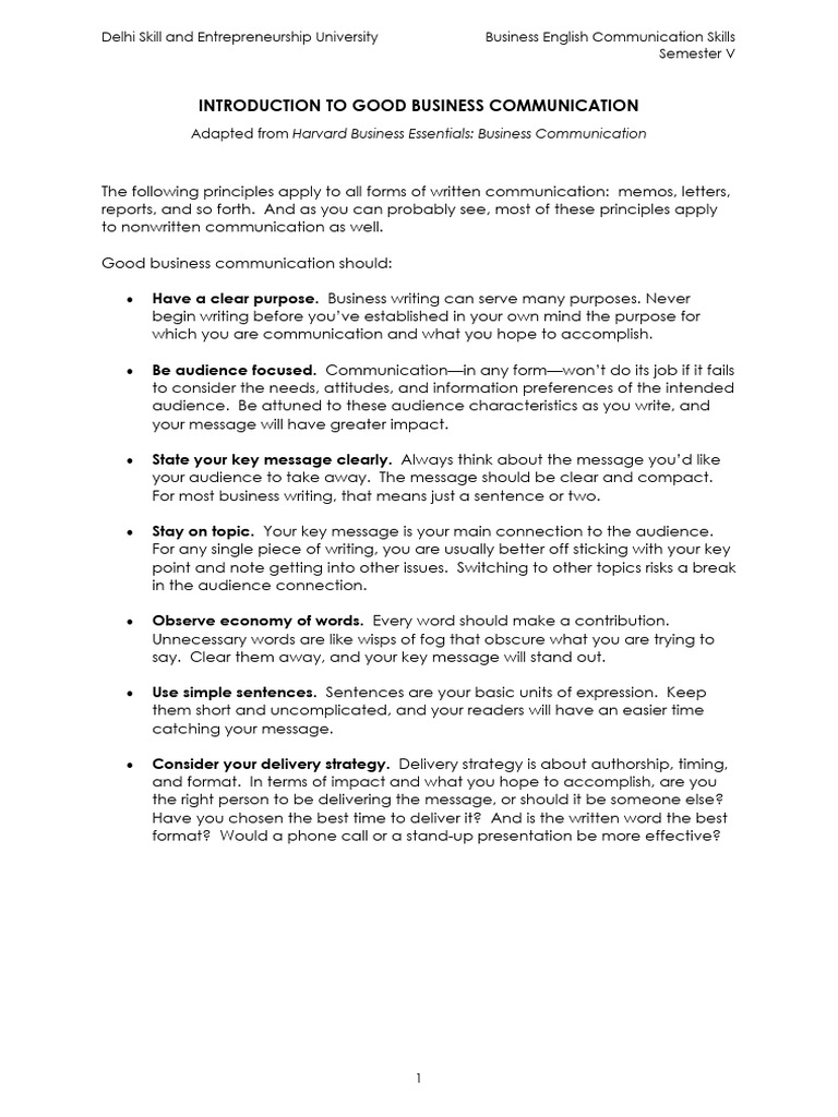 Effective Business Communication Skills | PDF | Communication | Human ...