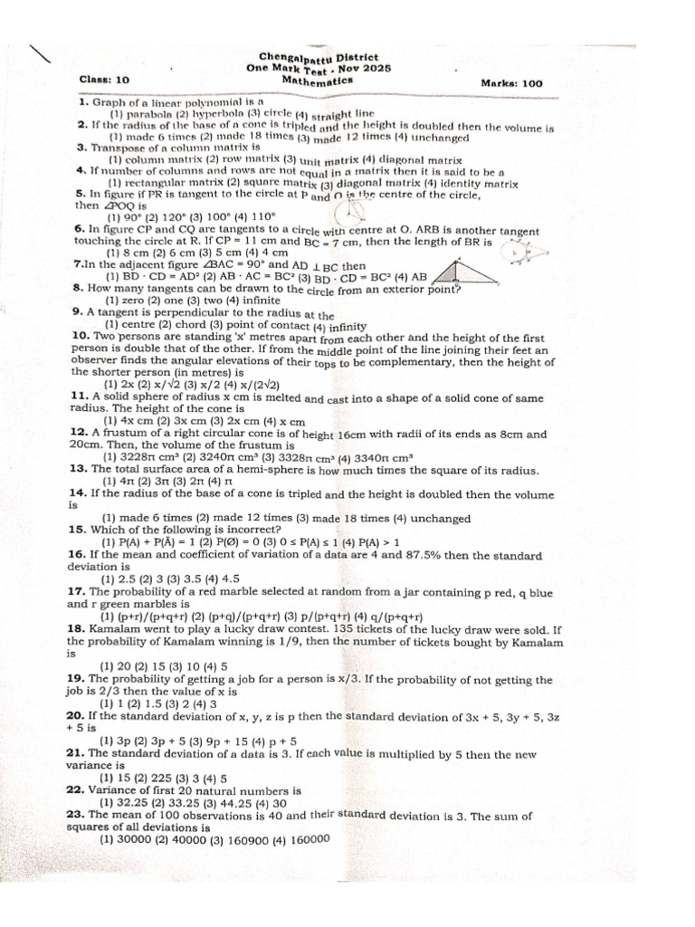 Namma Kalvi 10th Science Important Study Material EM 221604 | PDF