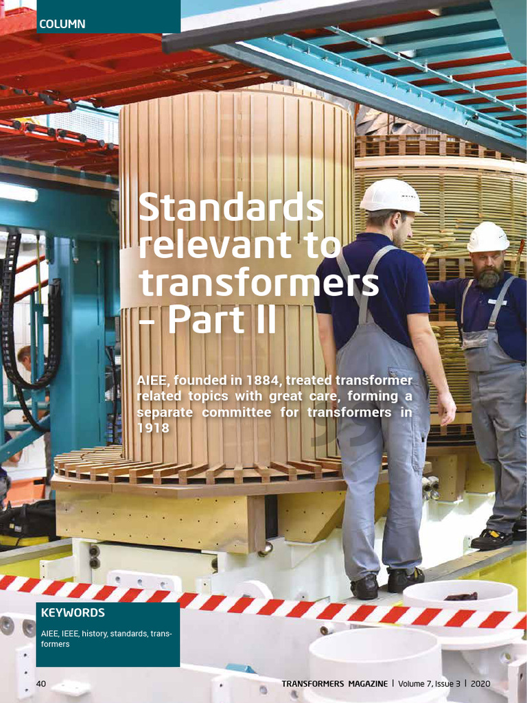 2020 Standards relevant to transformers - Part II | PDF | Electric ...