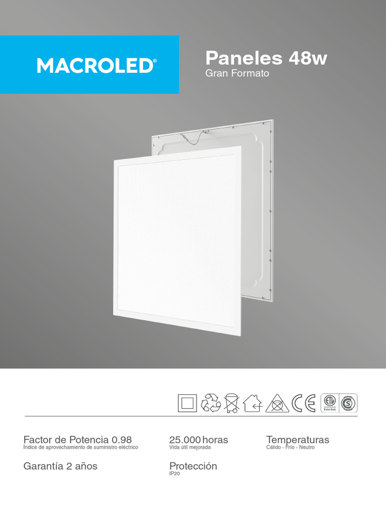 PANEL DE 48 W (1) | PDF | Poder (Física) | Electromagnetismo