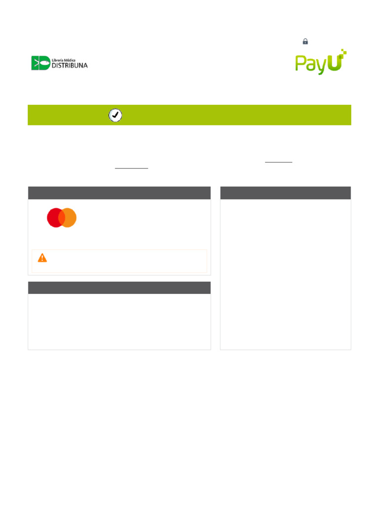 Confirmación de Pago PayU - Librería Médica | PDF