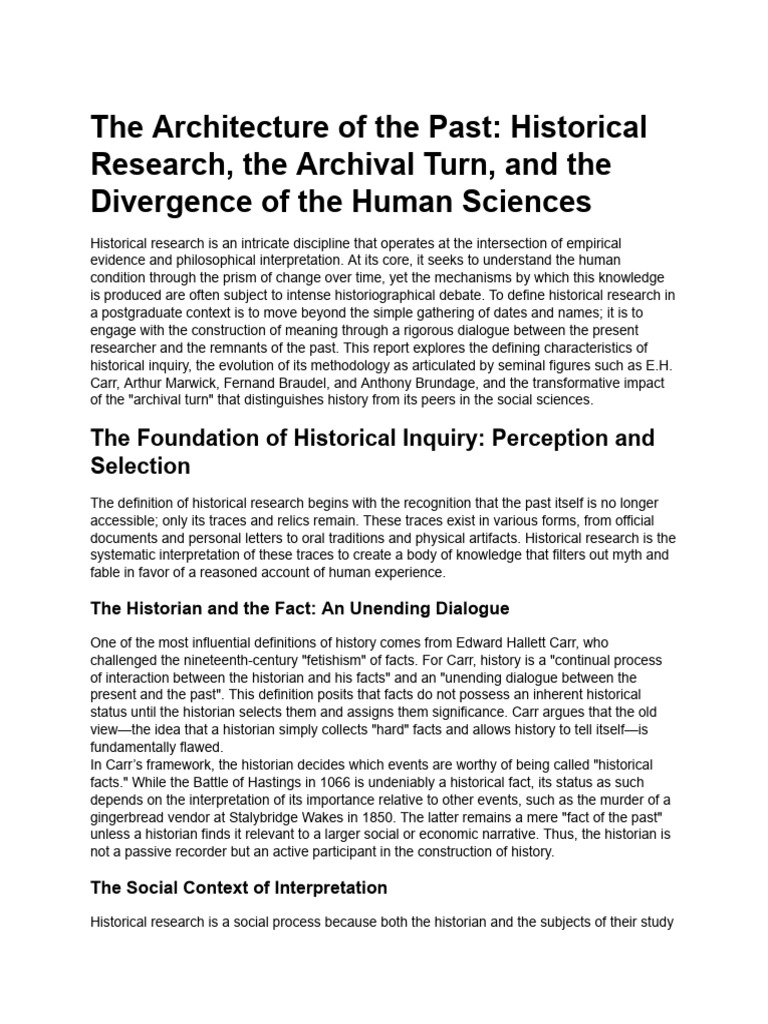 Understanding Historical Research Methods | PDF | Social Sciences ...