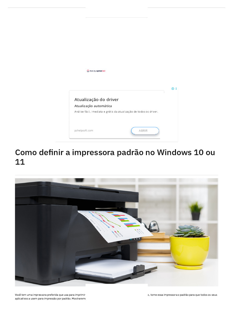 Como Definir Impressora Padrão no Windows | PDF | Windows 10 | Driver ...