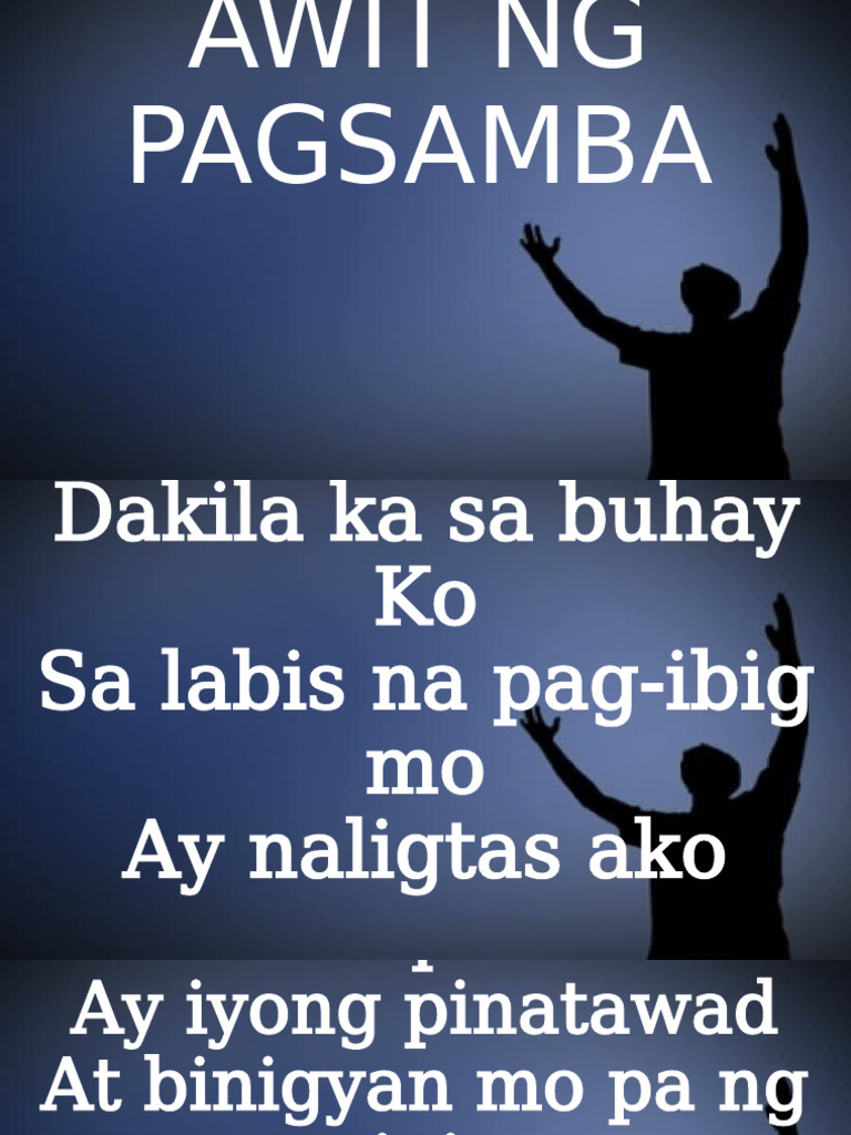 Awit NG Pagsamba | PDF