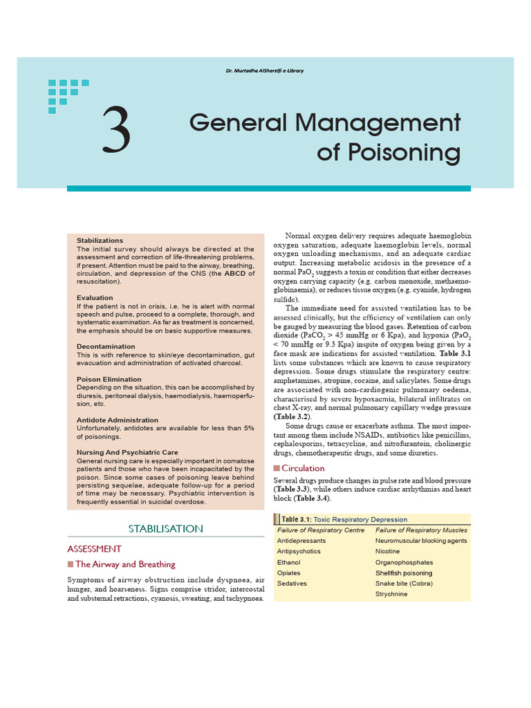 Airway Management and Poisoning Assessment | PDF