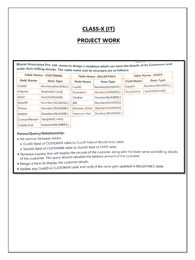 Class X It Project | PDF