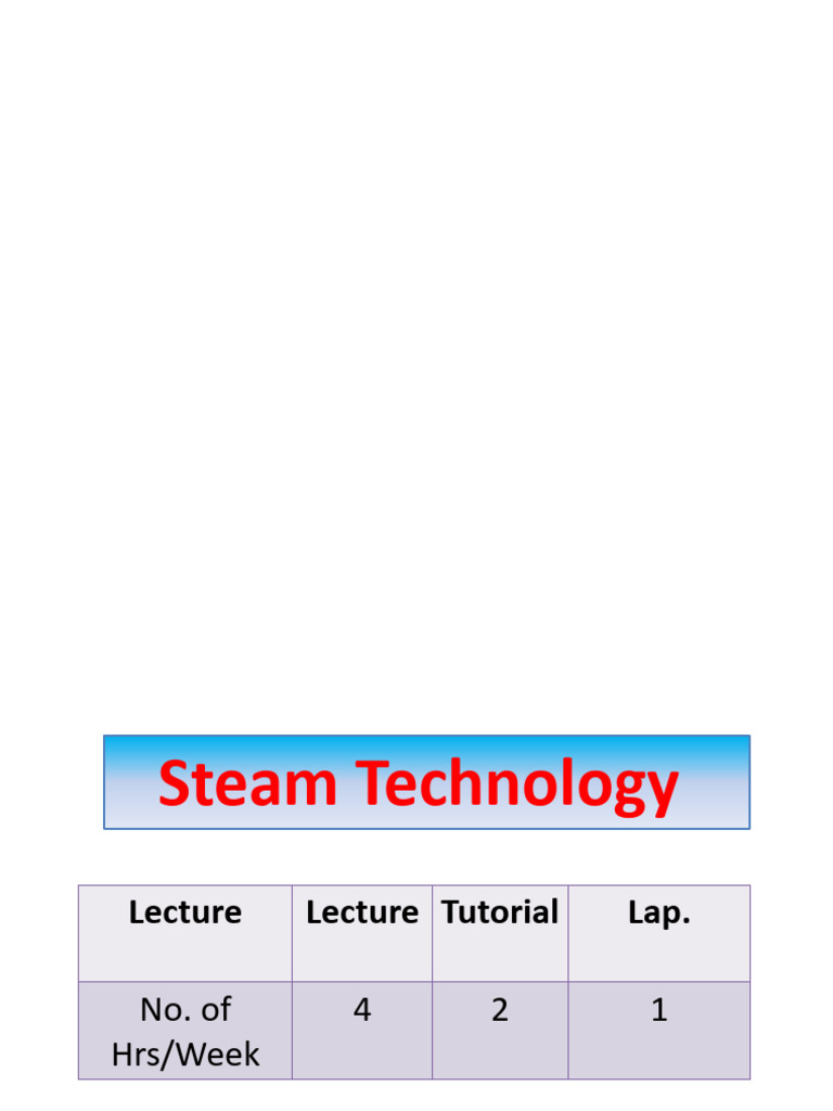 Steam Technology Overview and Applications | PDF | Steam | Heat