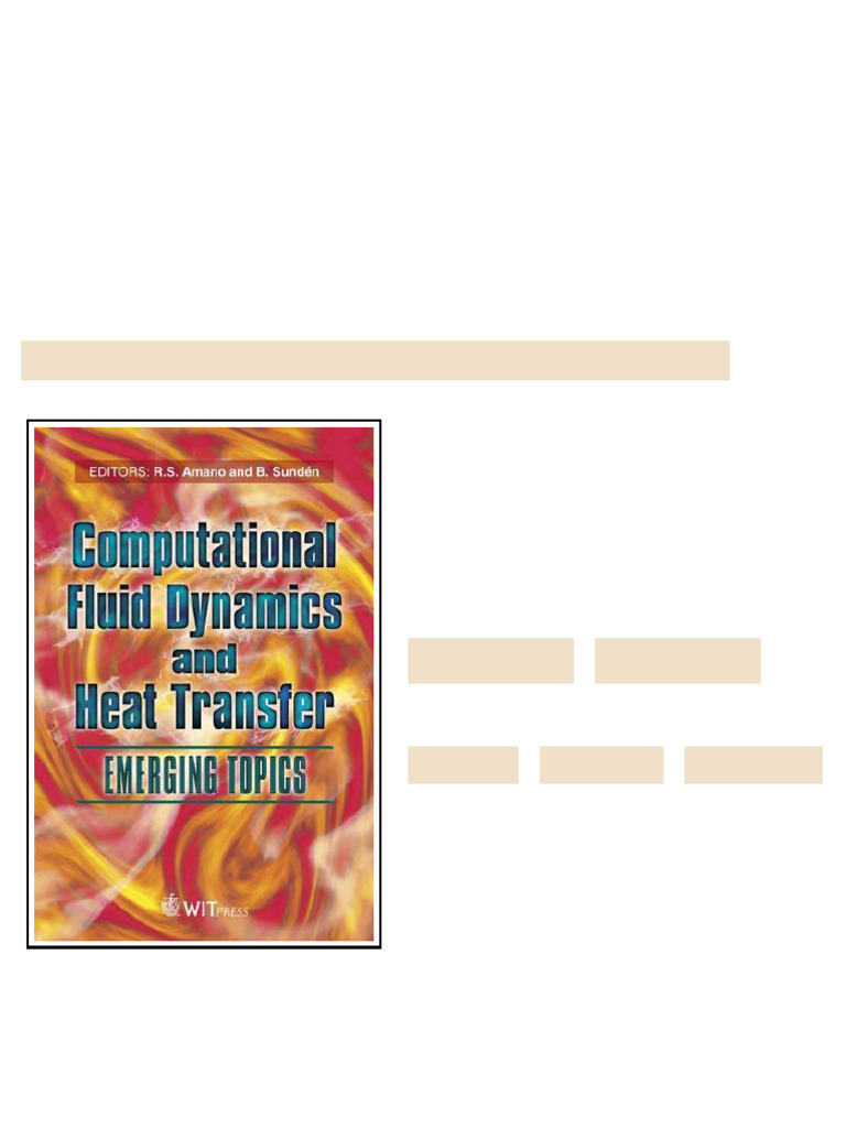 (Ebook) Computational Fluid Dynamics and Heat Transfer: Emerging Topics ...