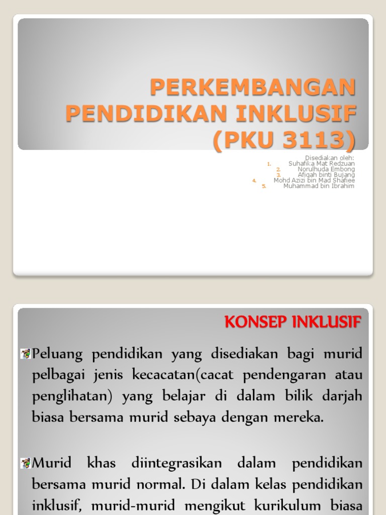 Perkembangan Pendidikan Inklusif | PDF