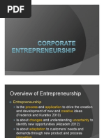 Introduction To Corporate Entrepreneurship by WT