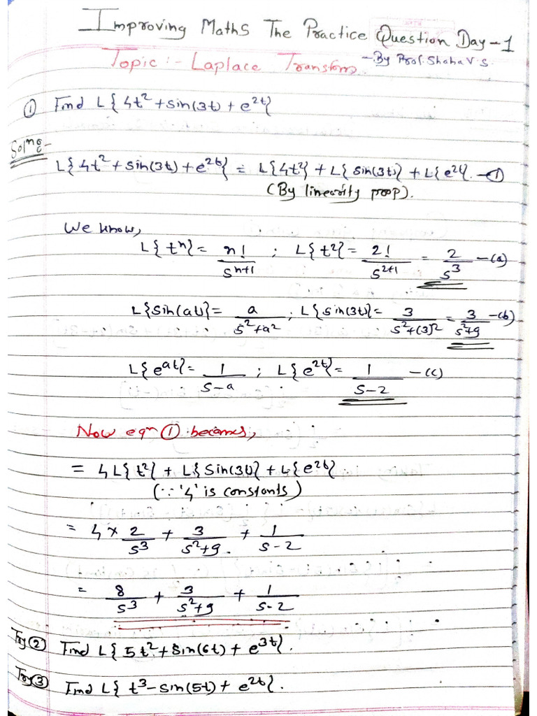 Improving Maths The Practice Questions Day 1 | PDF