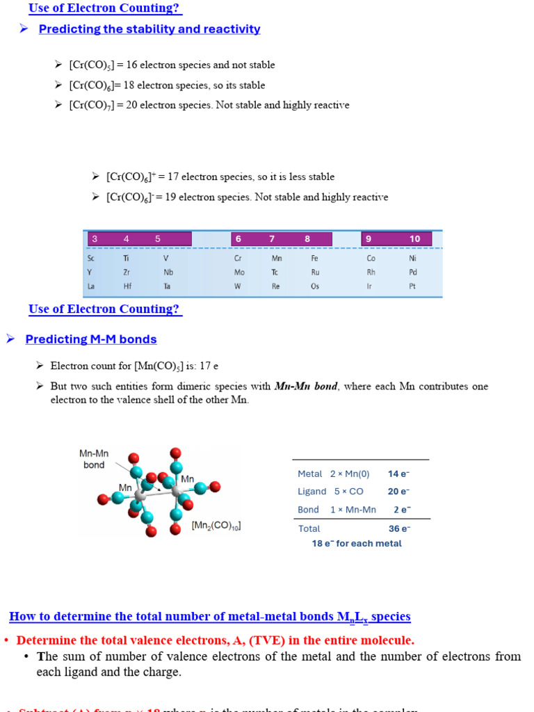 2M-M bonding CFSEnitt | PDF | Coordination Complex | Ligand