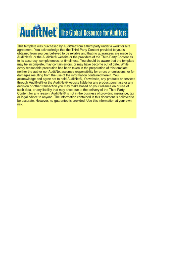 Cyber Security Audit Program Template | PDF | Information Security ...
