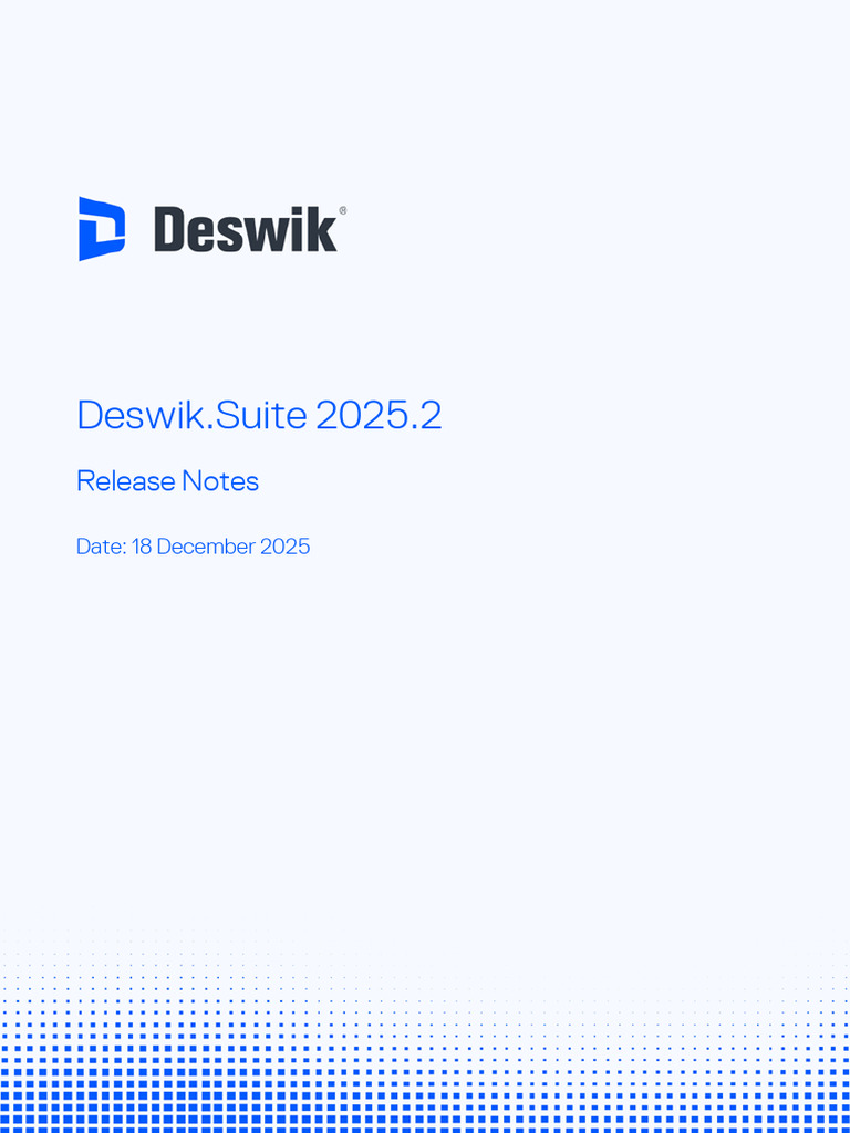 Deswik Suite 2025.2 Release Notes | PDF | Command Line Interface ...