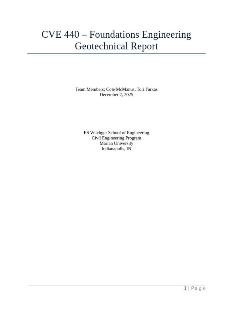 Geotechnical Foundation Report Chicago | PDF | Soil Mechanics ...