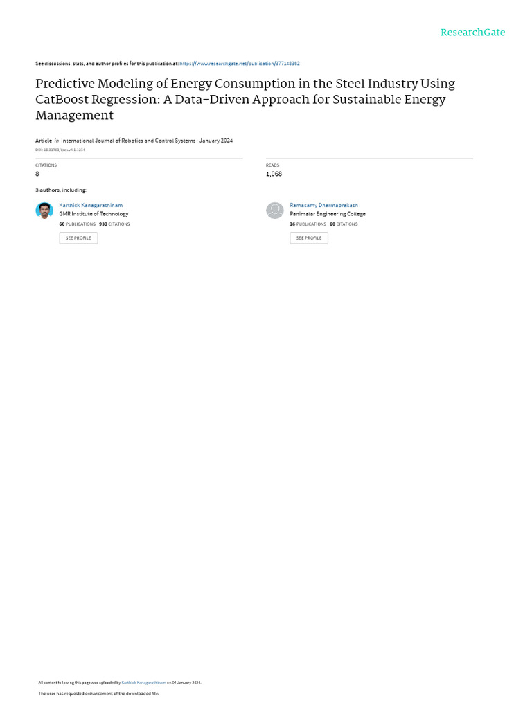Predictive Modelling of Energy Consumption in the Steel Industry Using ...