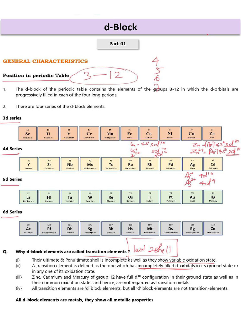 DF Block Theory | PDF
