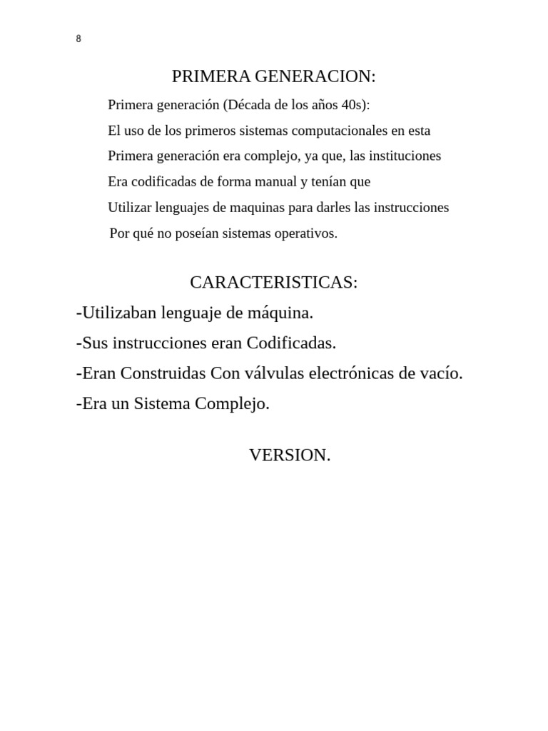 Primera Generacion Beto | PDF | Informática | Ingeniería de software