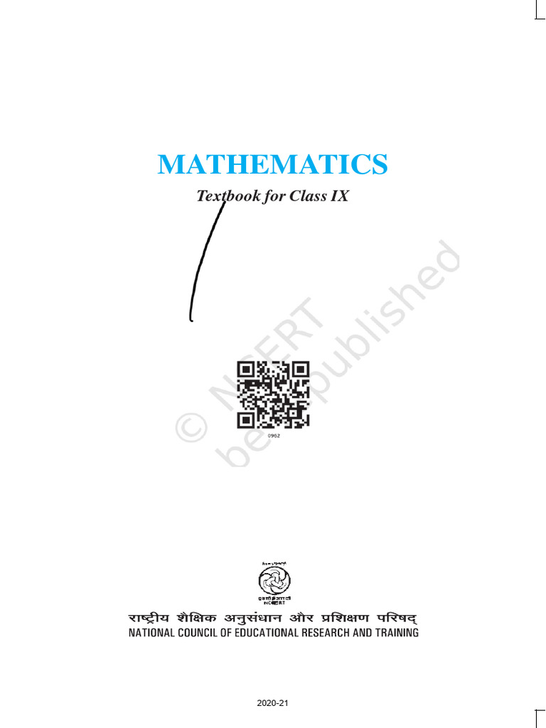 Class IX Mathematics Textbook 2020-21 | PDF | Numbers | Area