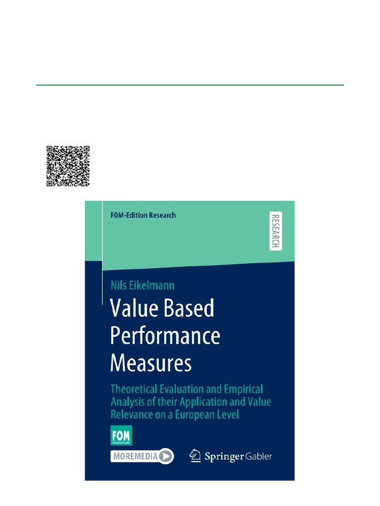 Value Based Performance Measures Theoretical Evaluation and Empirical ...