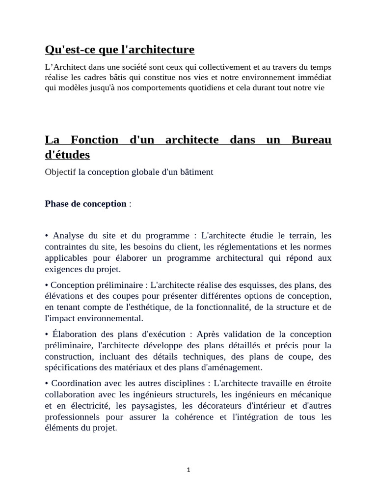 Guide complet sur l'architecture et la conception | PDF | Architecte ...
