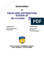 Sales and Distribution System at Hyundai &amp Tata Motors