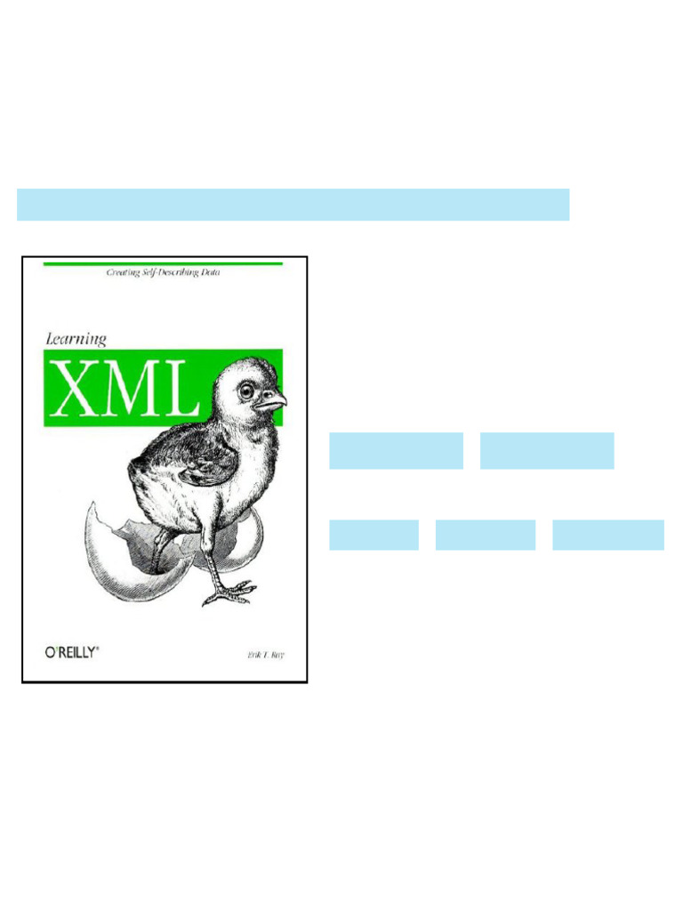 Learning XML 1st Edition Erik T. Ray - ebook and textbook resources ...
