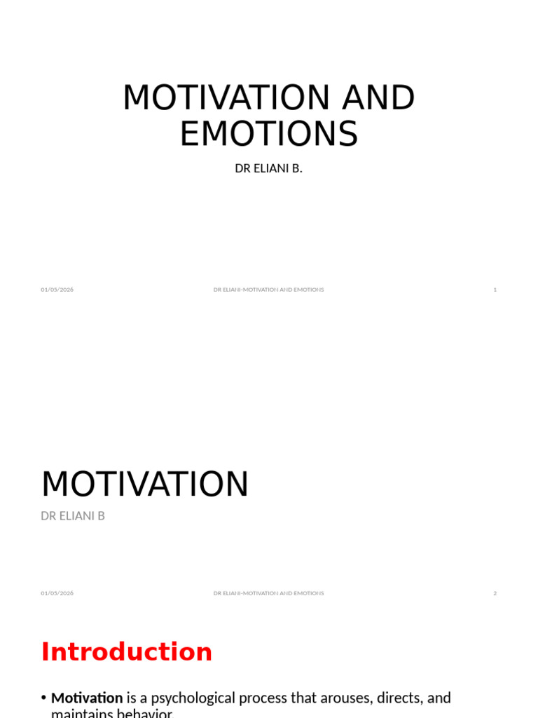 Understanding Motivation and Emotions | PDF | Emotions | Motivational