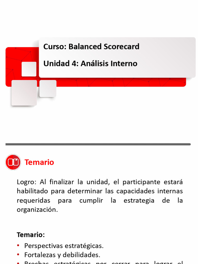 Análisis Interno en Balanced Scorecard | PDF | Cadena de valor | Business