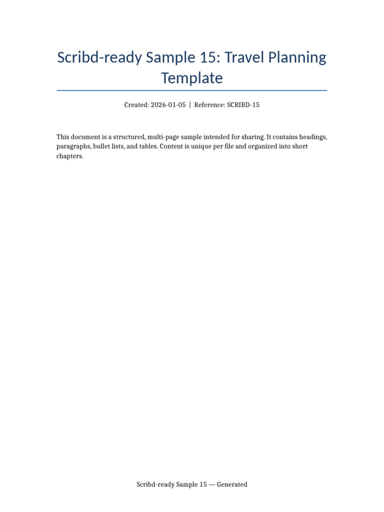 Scribd Ready Sample 15 | PDF | Risk