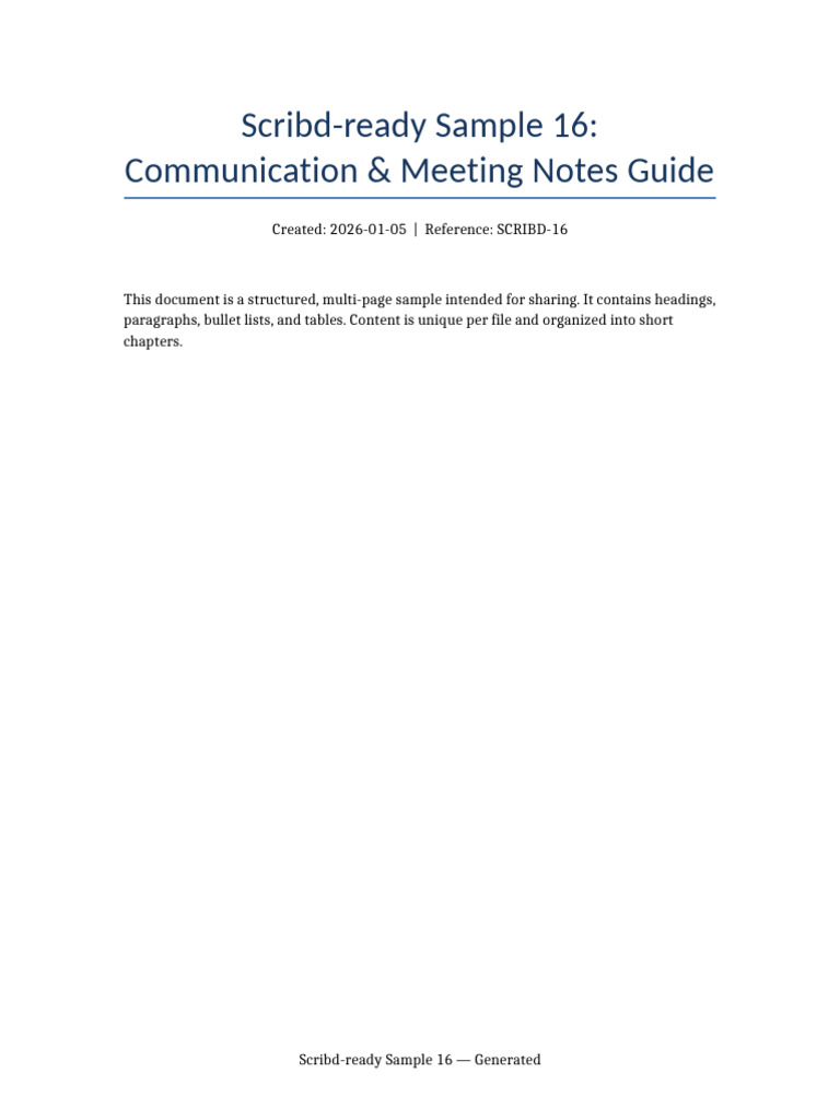 Scribd Ready Sample 16 | PDF