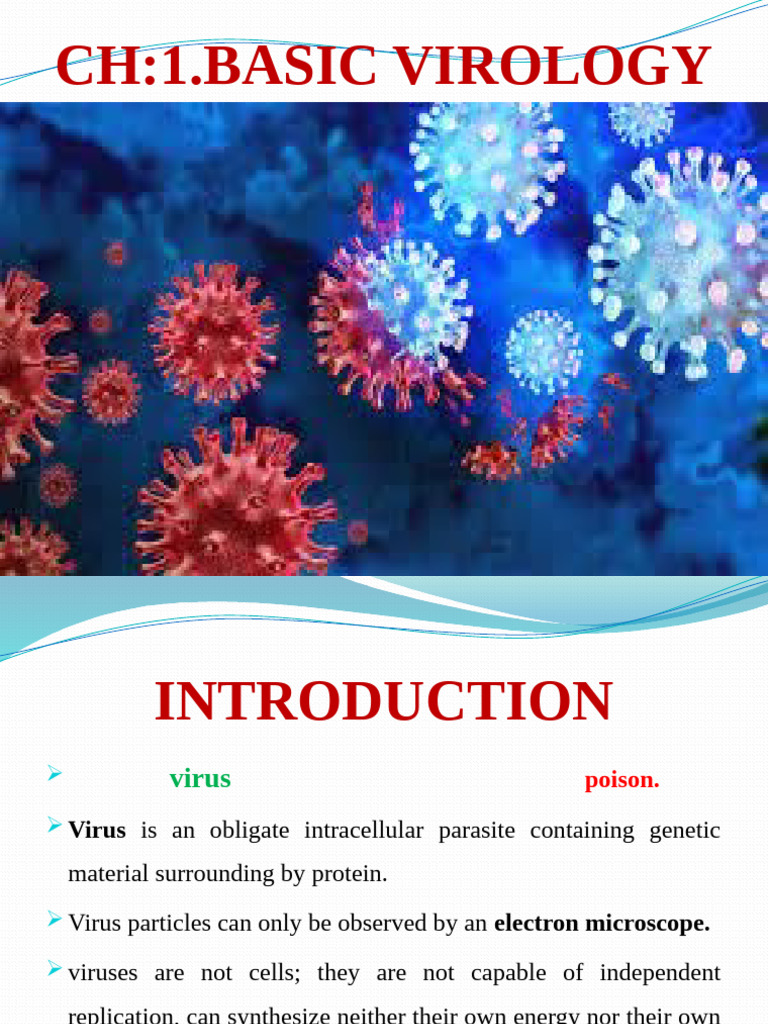 Introduction to Basic Virology Concepts | PDF | Virus | Cell (Biology)