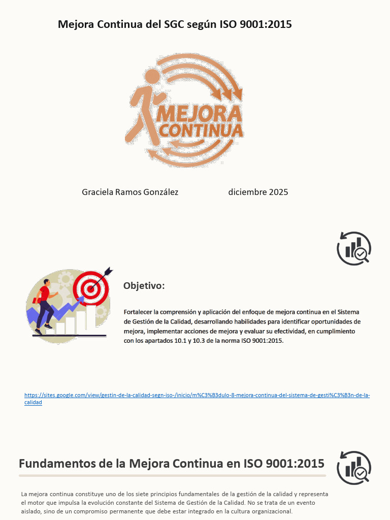 Mejora Continua en ISO 9001:2015 | PDF | Sistema de manejo de calidad ...