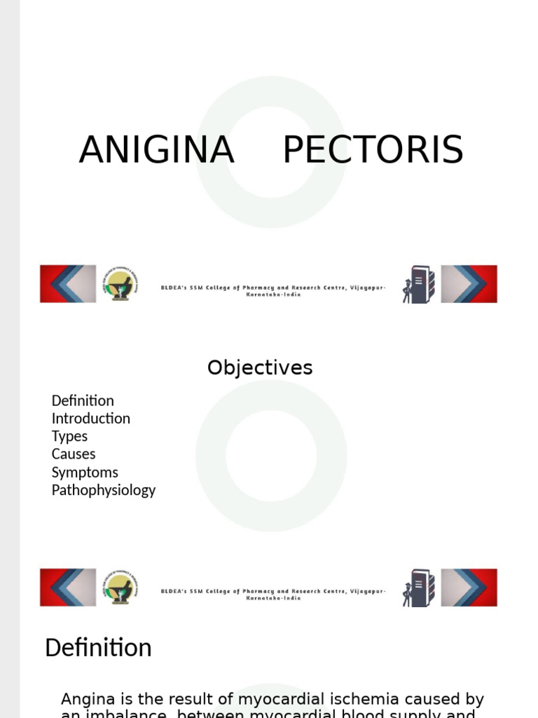 Understanding Angina Pectoris: Types & Treatment | PDF | Coronary ...