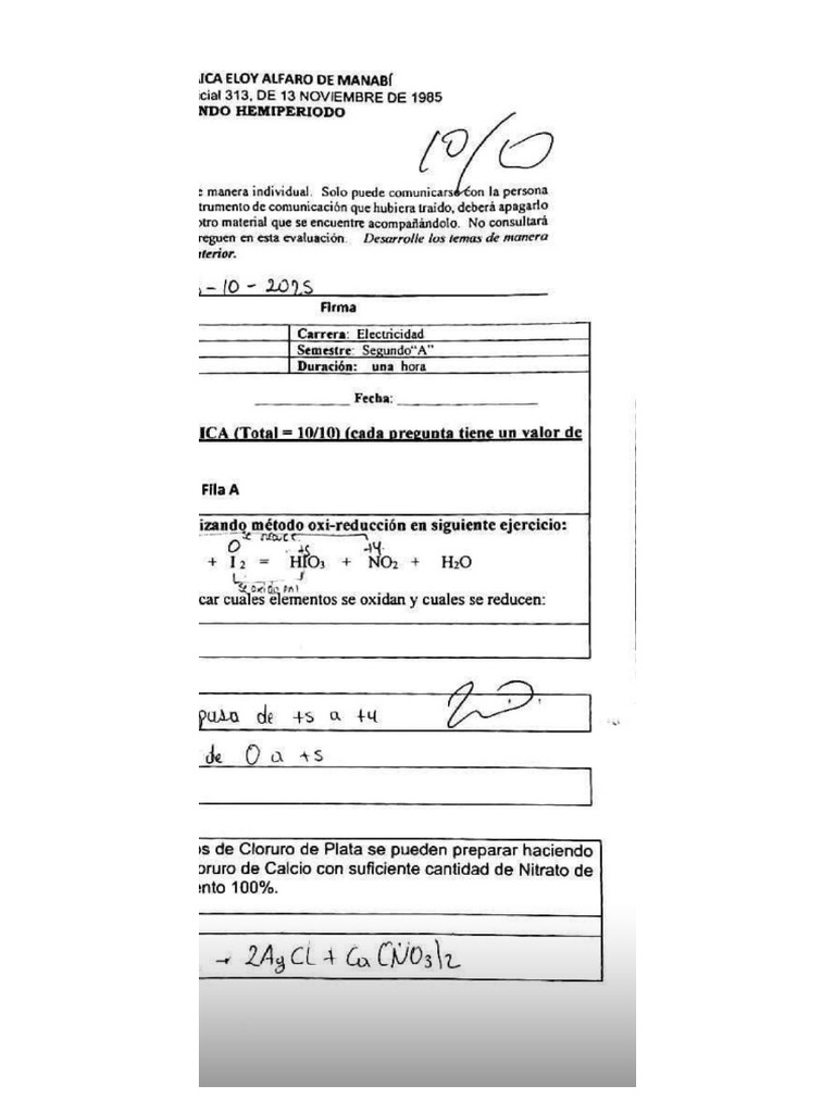 Examen Quimi 2. | PDF