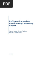 Download Refrigeration Lab Report by Leejat Pradhan SN97649224 doc pdf