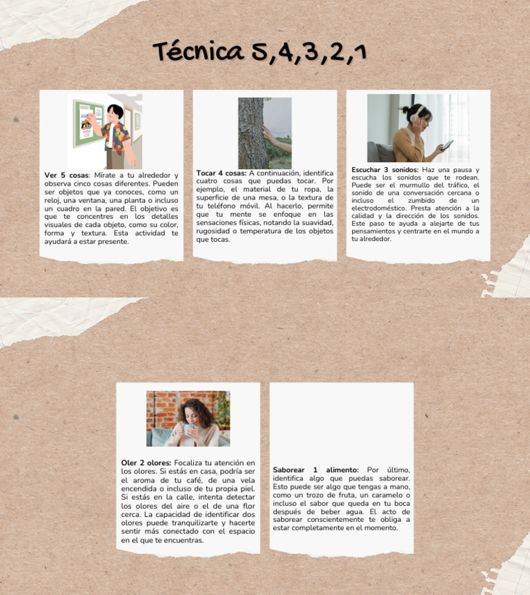Técnica 5-4-3-2-1 para la Atención Plena | PDF