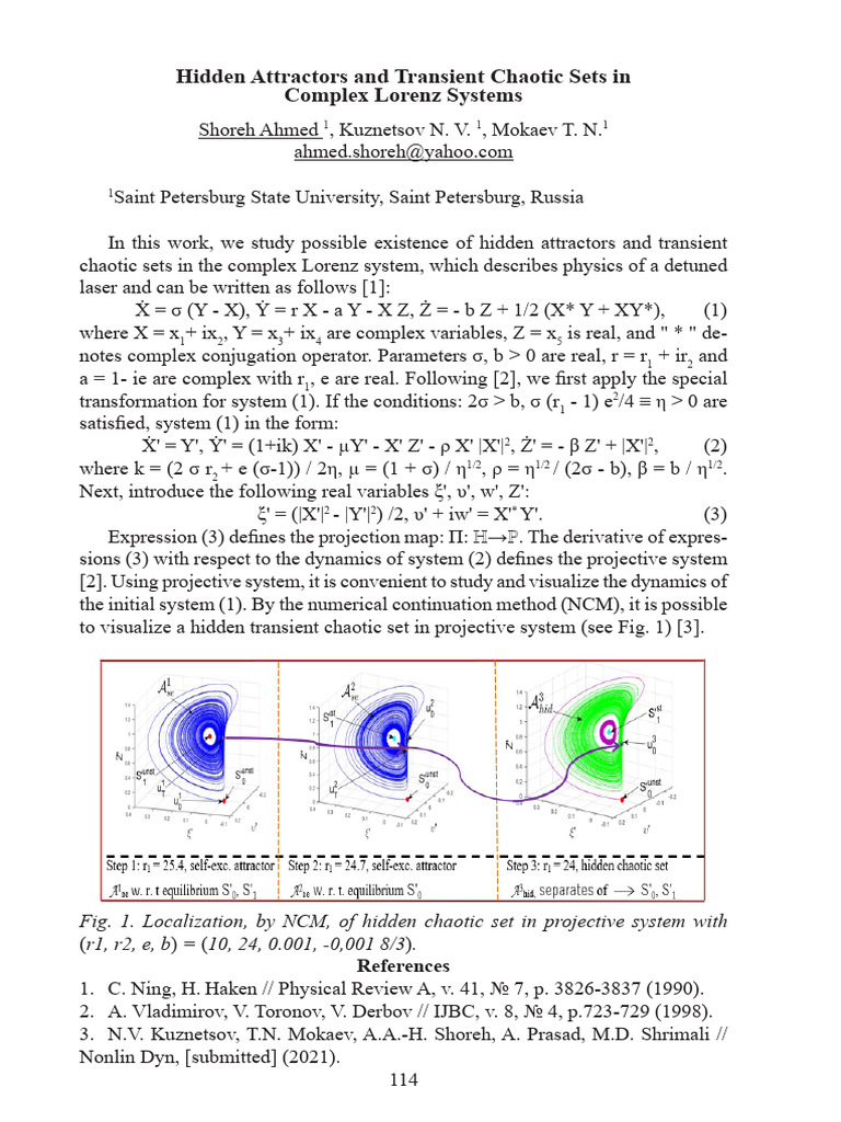 Hidden Attractors in Complex Lorenz Systems | PDF