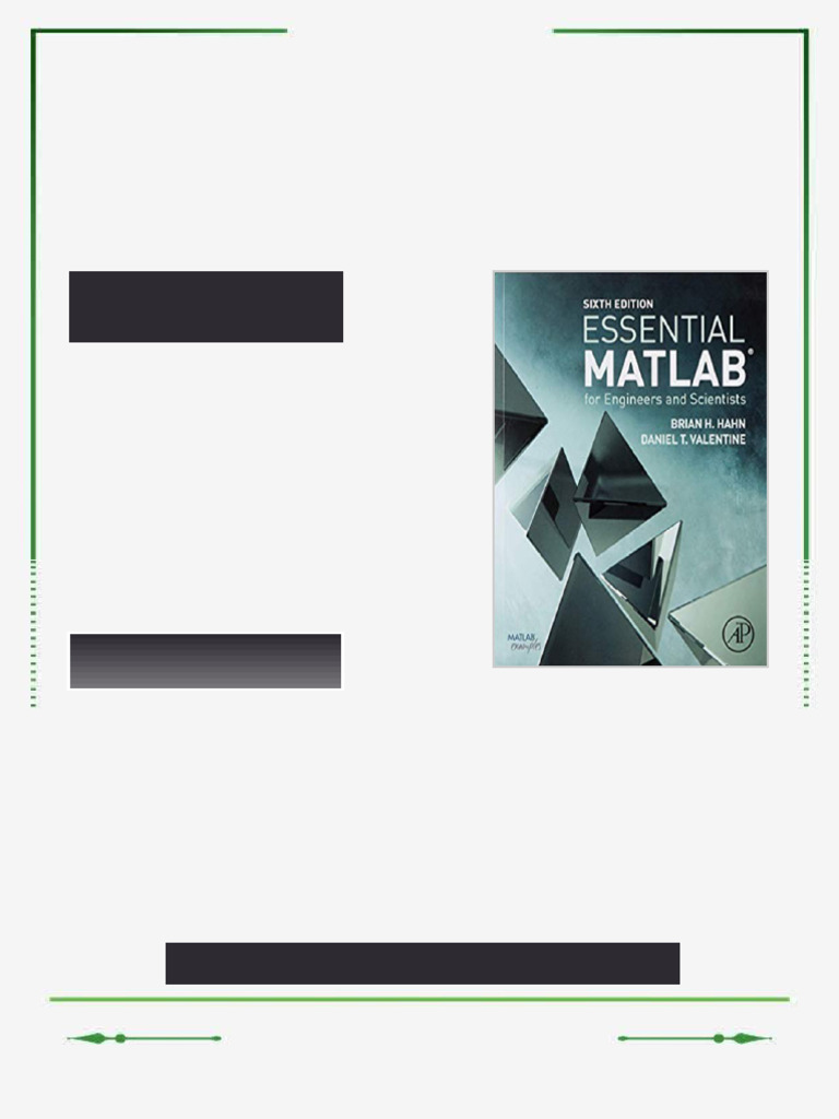 Essential MATLAB for engineers and scientists Sixth Edition. Edition ...
