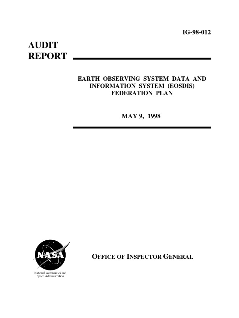 Audit: Earth Observing System Data and Information System (Eosdis ...