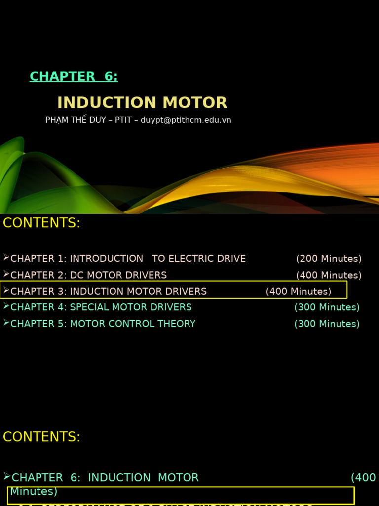 Induction Motor Performance and Control | PDF | Electric Motor ...