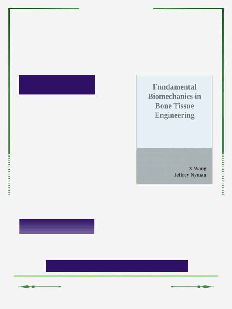 (Ebook PDF) Fundamental Biomechanics in Bone Tissue Engineering 1st ...