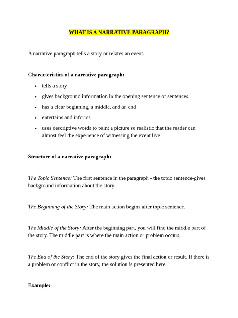 Understanding Narrative Paragraphs | PDF | Grammatical Tense | Perception