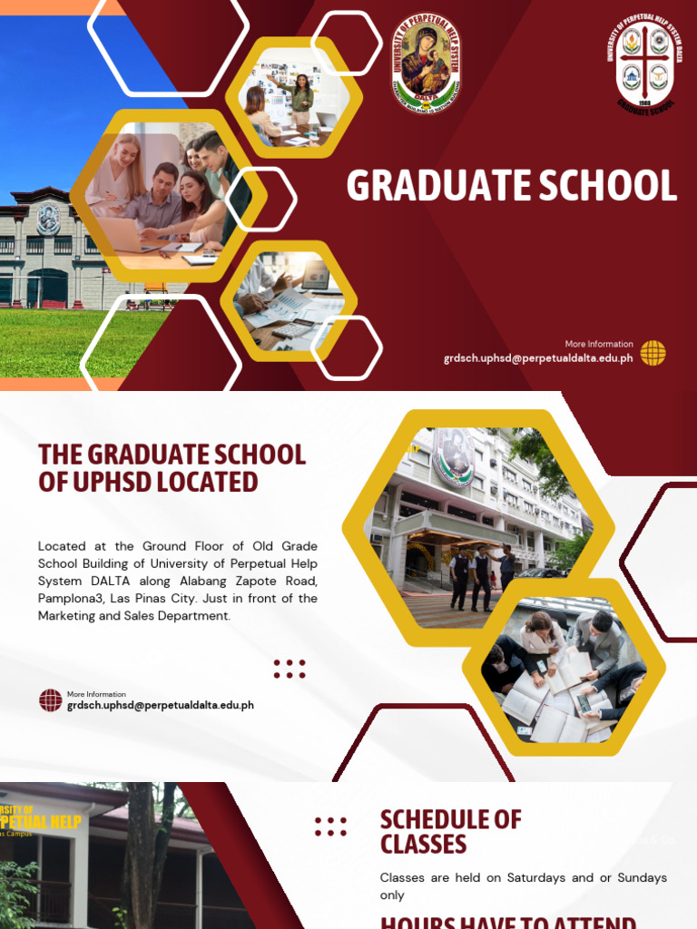 UPHSD Graduate School Programs & Info | PDF | Educational Stages