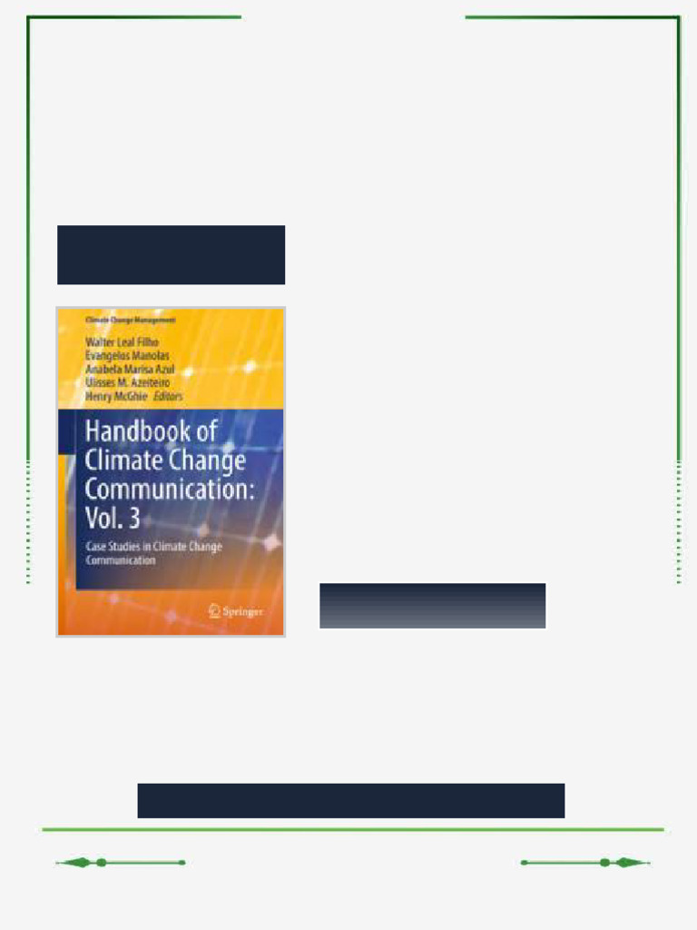 Handbook of Climate Change Communication: Vol. 3: Case Studies in ...